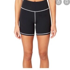 WeWoreWhat Black and White Bike Shorts